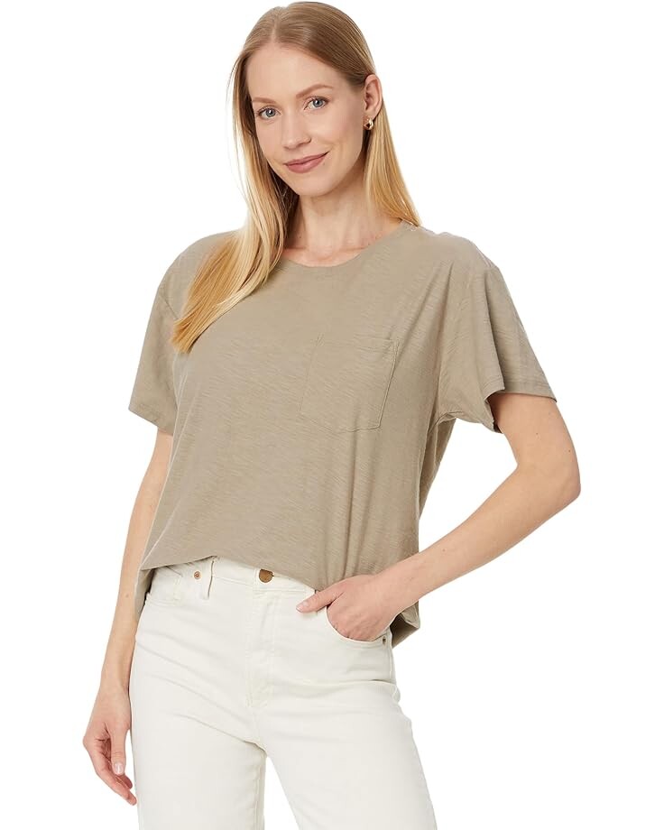 

Футболка Lilla P Short Sleeve Pocket, цвет Driftwood