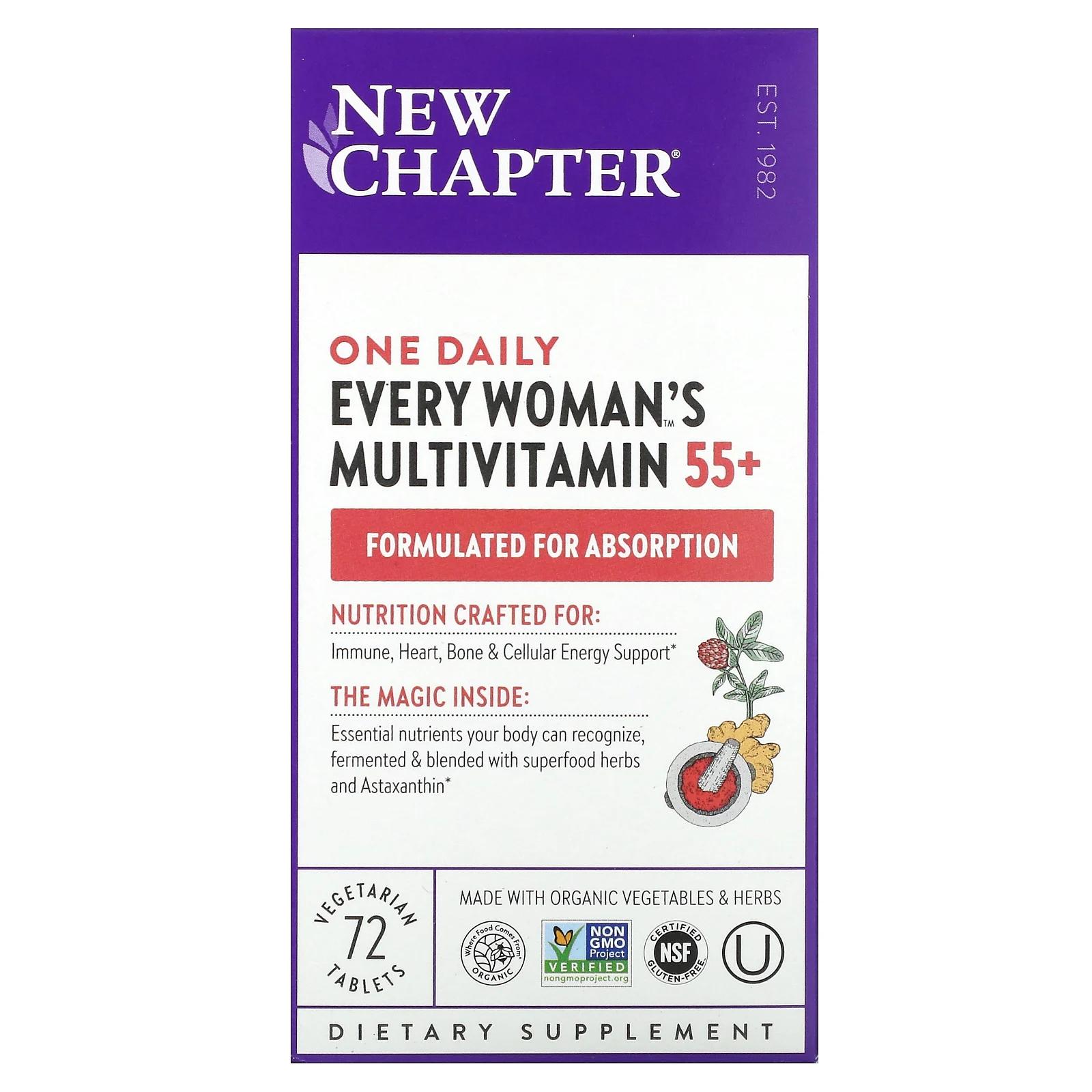 

New Chapter Every Woman's One Daily 55+ Multi 72 Veggie Tabs