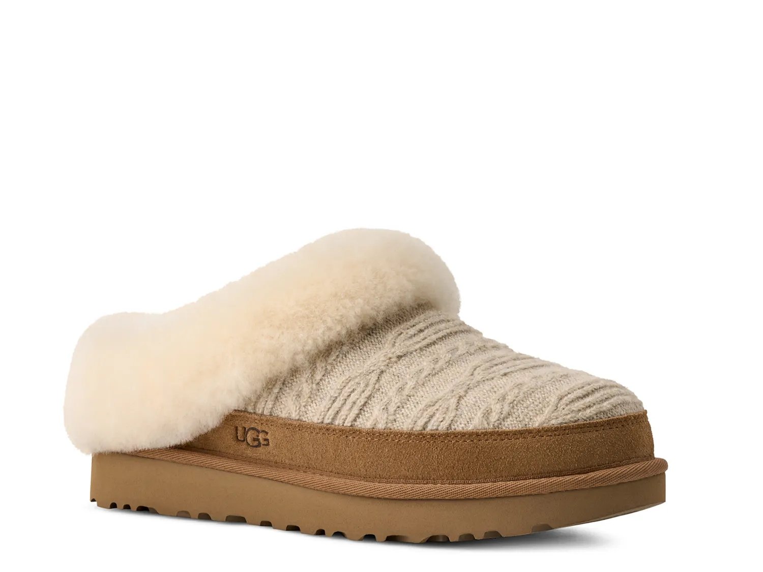 Тапочки UGG Cluggette Cabelle Knit Slipper - Women's, кремовый