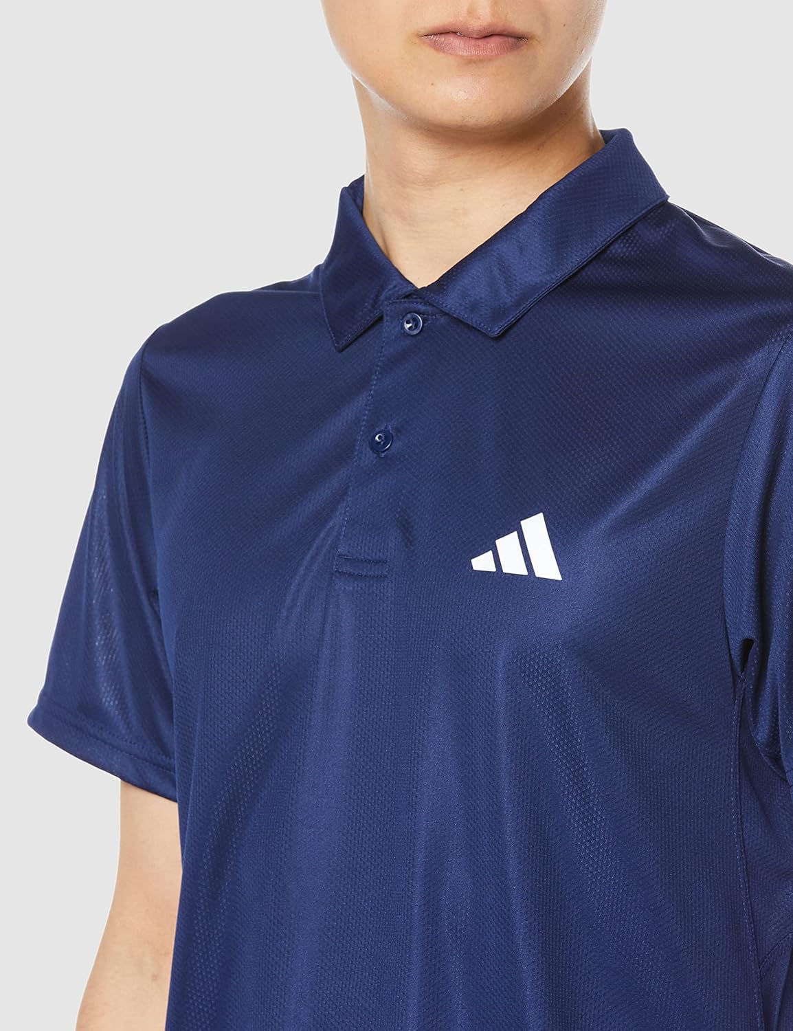 Мужская тренировочная футболка-поло Adidas BXH40 Train Essentials, темно-синий/белый — фото 3
