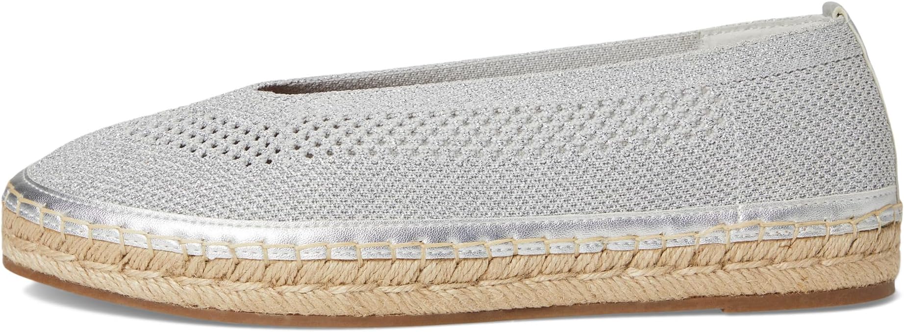 Балетки Lucky Brand Orena Knit Espadrille Sandals, серебряный — фото 4