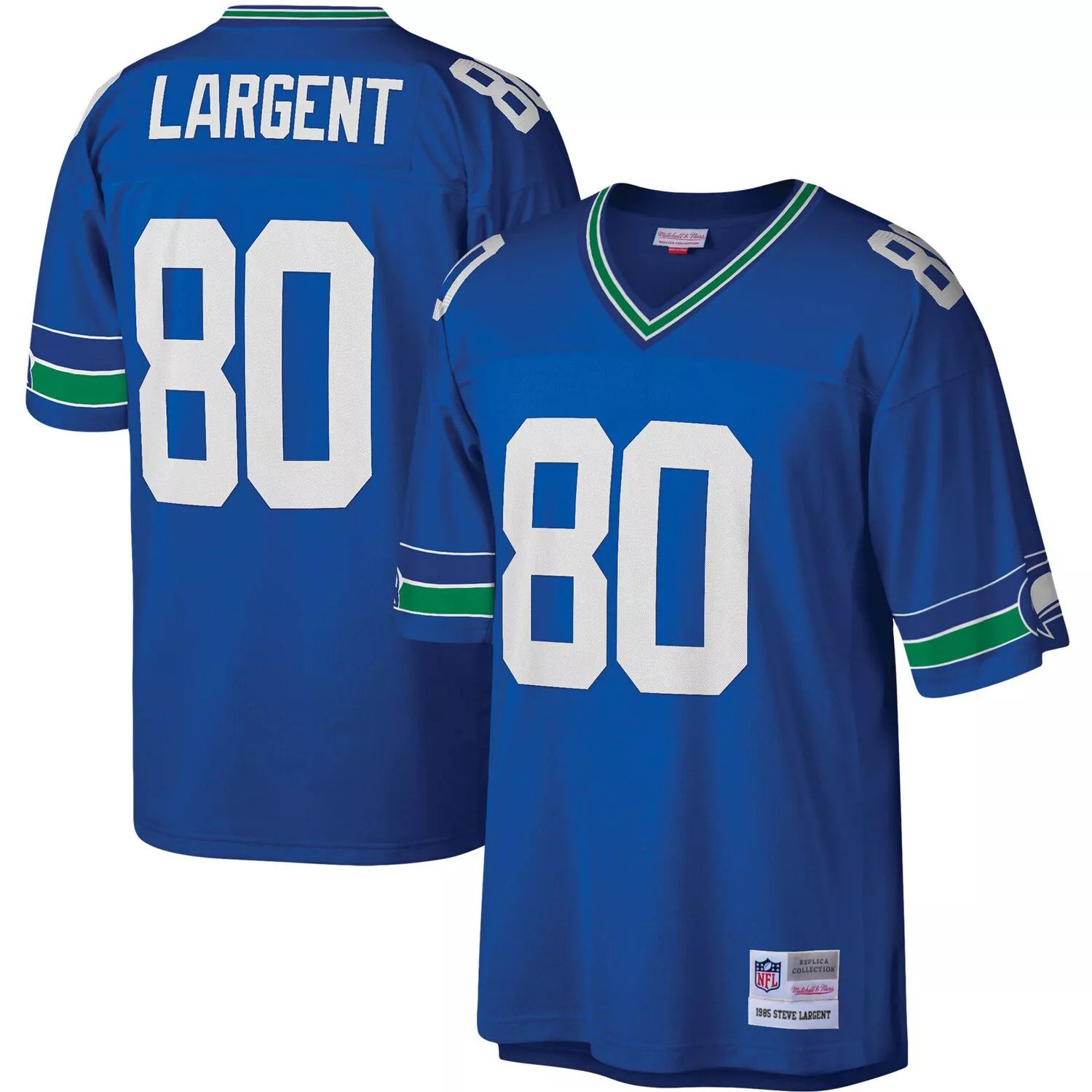 

Мужская копия джерси Mitchell & Ness Steve Largent Royal Seattle Seahawks Legacy