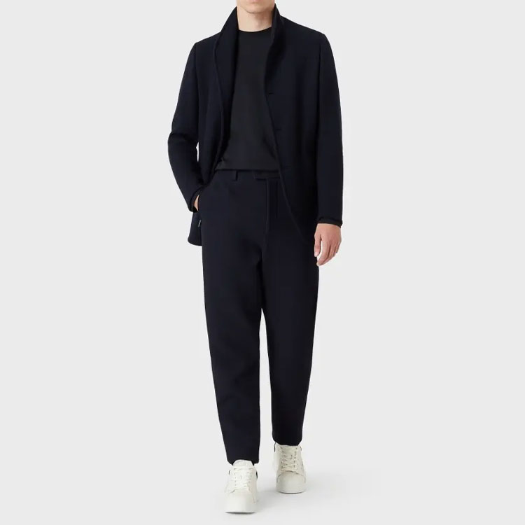 Футболка с длинным рукавом и логотипом EMPORIO ARMANI, синий — фото 3