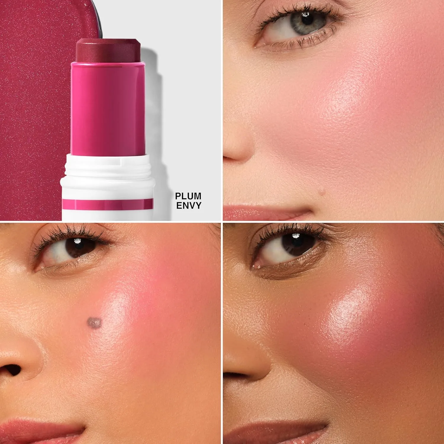 Румяна-стик Bobbi Brown Skin Enhancer | Многофункциональный стик с эффектом сияния: румяна, бронзер и хайлайтер, 24-часовое увлажнение и 8-часовая стойкость, 0,28 унции, 10 Plum Envy (A cool rich magenta) — фото 2