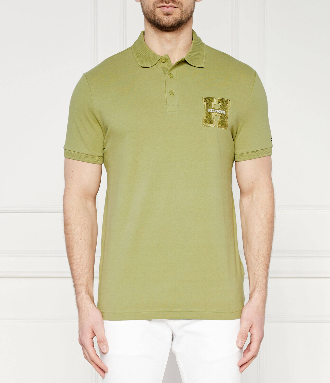 

Поло Tommy Hilfiger Regular Fit, зеленый