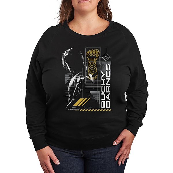 

Футболка с длинным рукавом Plus size Thunderbolts Bucky Barnes French Terry Marvel