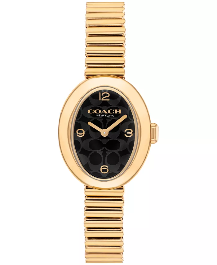 

Женские часы-браслет Sammy с позолоченным корпусом из нержавеющей стали, 22.5 мм, на растягивающемся браслете COACH