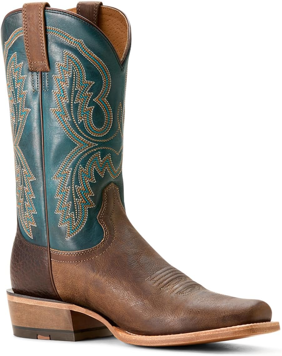 Мужские западные сапоги Ariat Hybrid Roughstock с квадратным носком, фиолетовый — фото 3