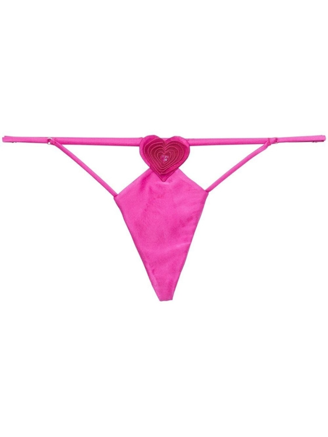 

Fleur Du Mal трусы-стринги Novelty с нашивкой, розовый