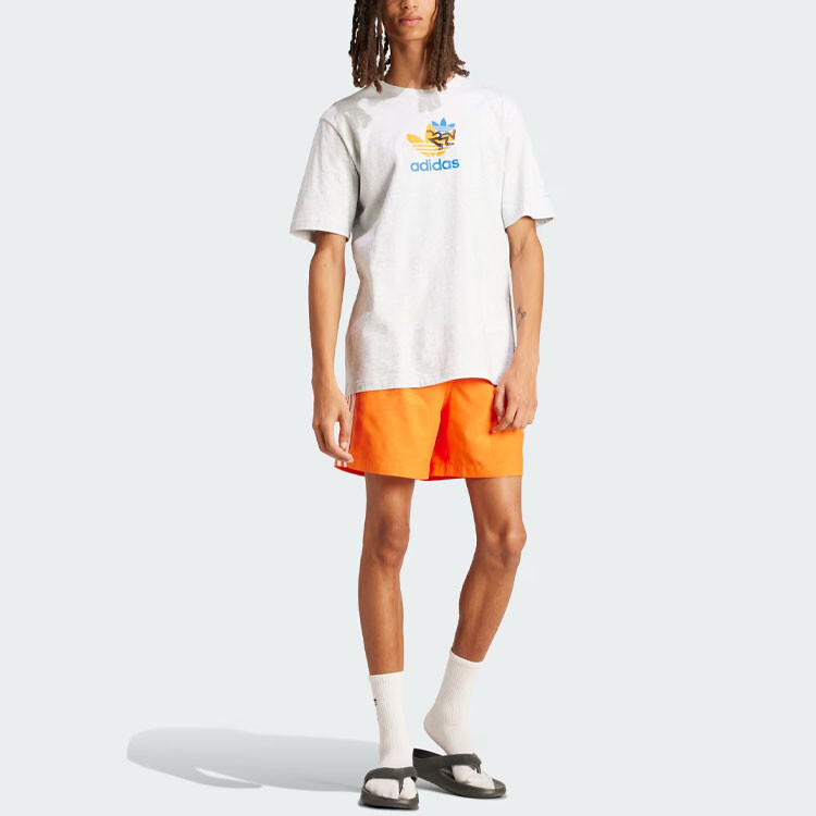 TRAINING SUPPLY Футболка мужская светло-серая Adidas Originals, серый — фото 4