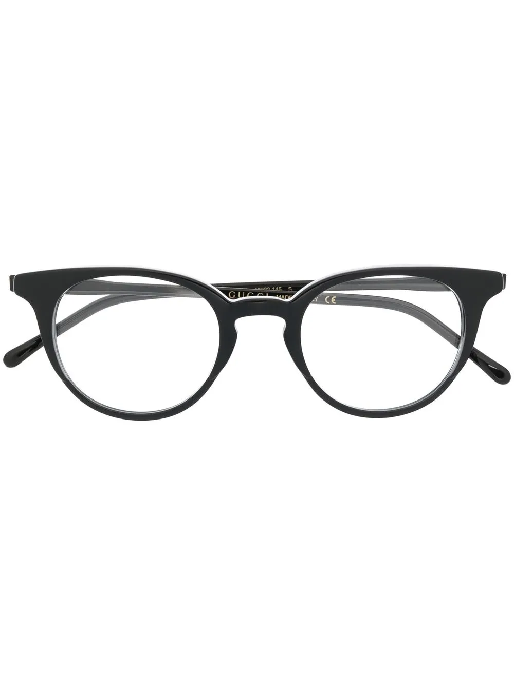 

Очки в круглой оправе Gucci Eyewear, черный
