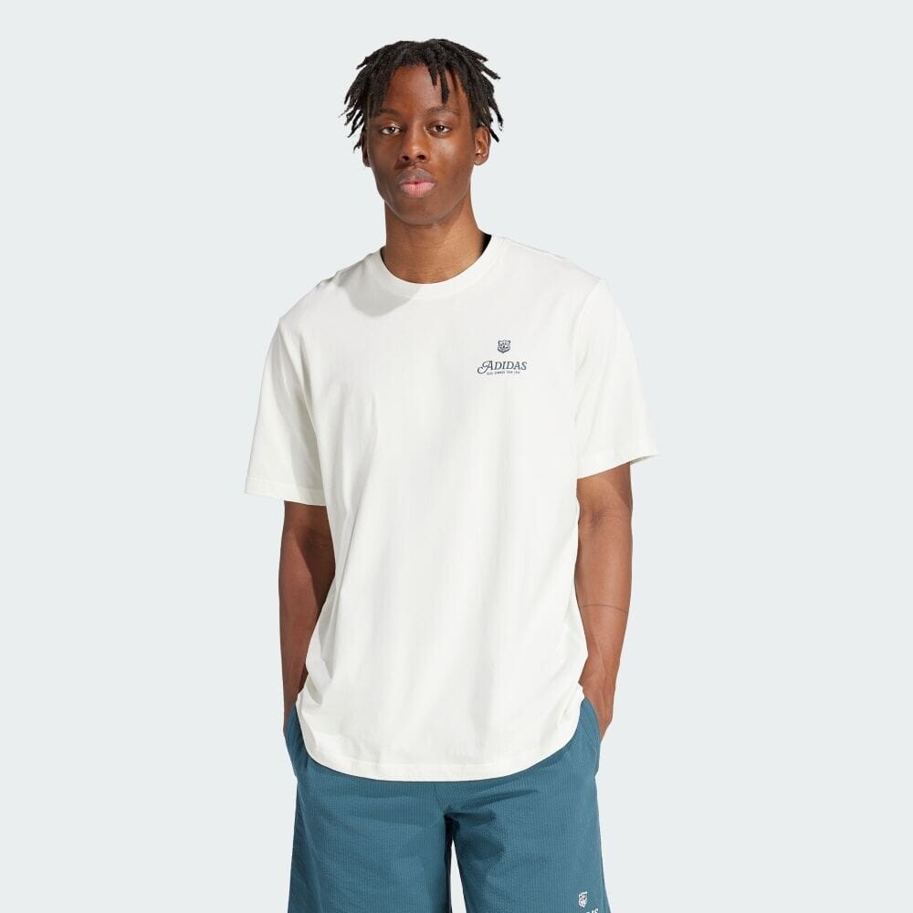 

Футболка Adidas Graphic Fire Trefoil T-Shirt, цвет Off White