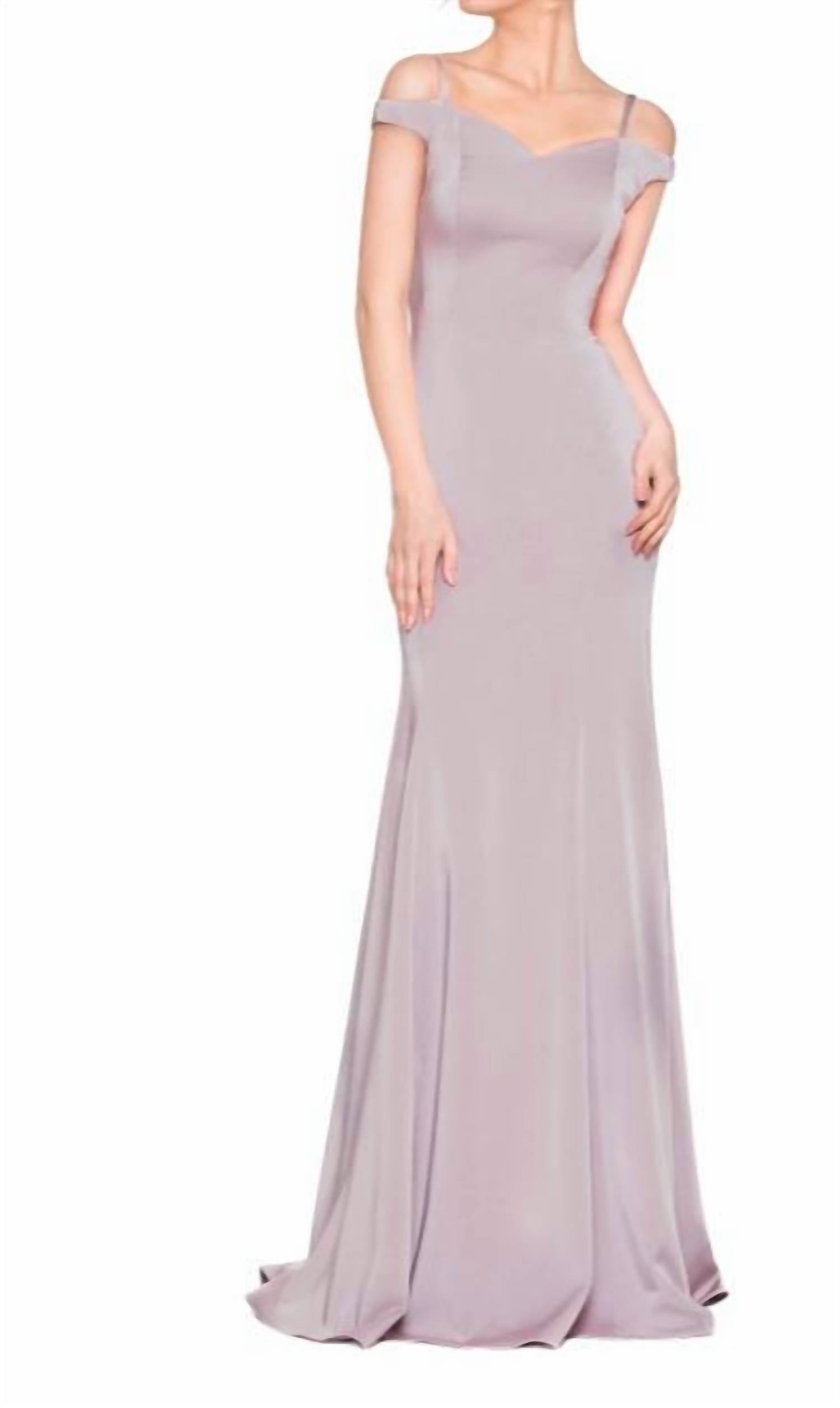 

Платье из джерси с открытыми плечами цвета глицинии COLORS DRESS, цвет wisteria