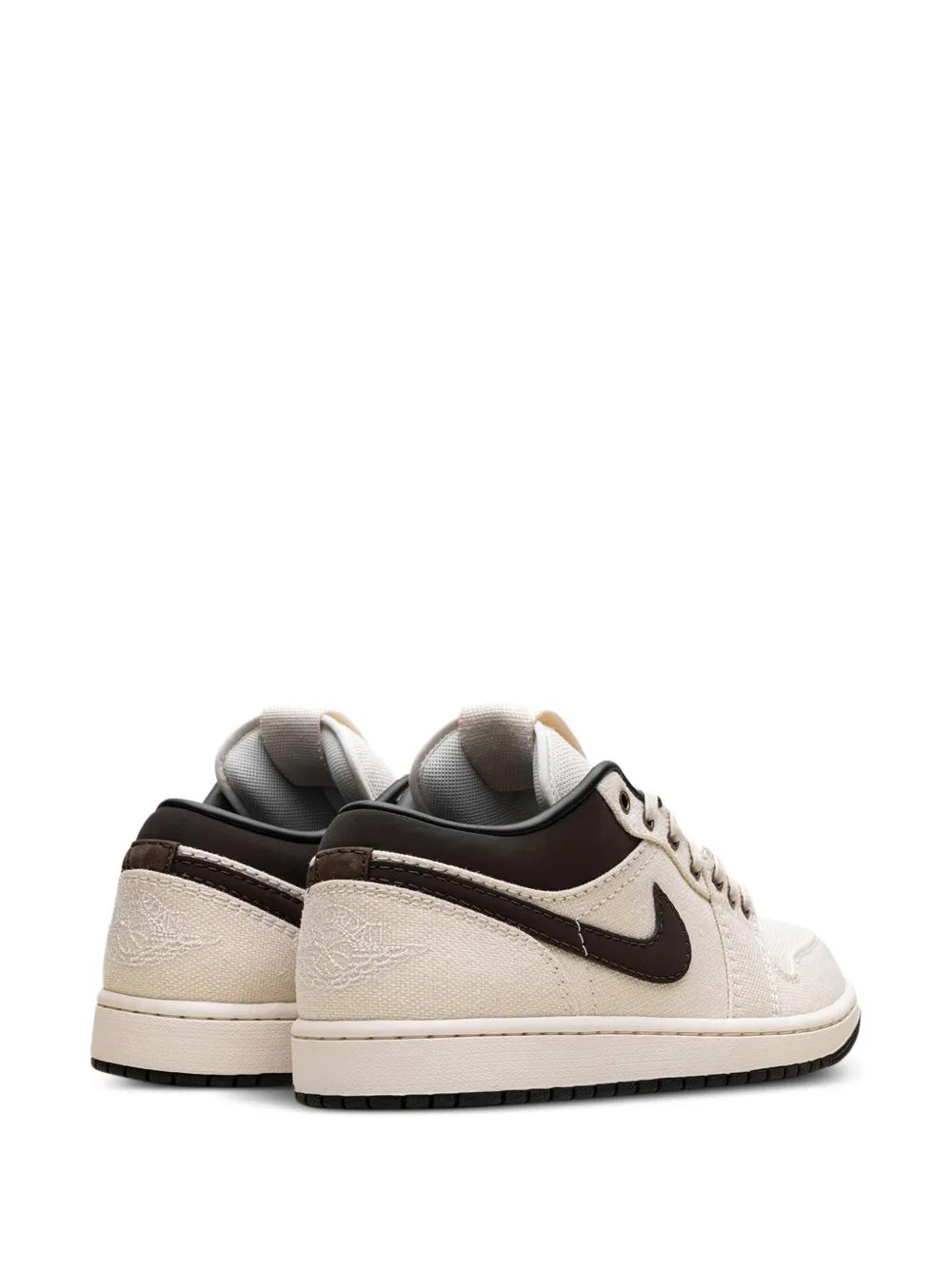 Кроссовки Air Jordan 1 Low Premium Pale Ivory/Baroque Brown, нейтральный — фото 3