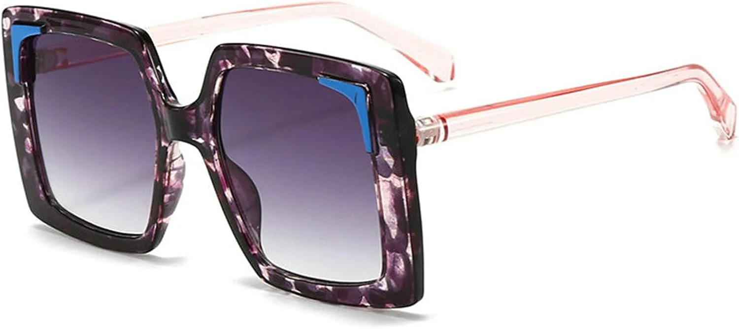 

Willochra Большие модные квадратные солнцезащитные очки «кошачий глаз» для женщин. Стильные ретро-солнцезащитные очки с защитой от УФ-излучения UV400, C2