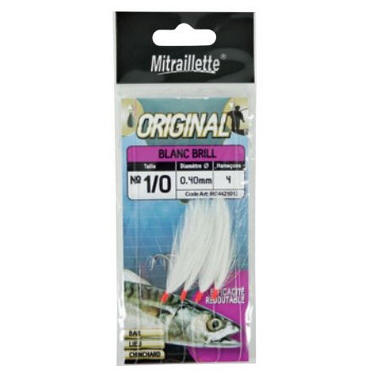 

Оснастки Ragot Mitraillete Original 4 Hooks, белый