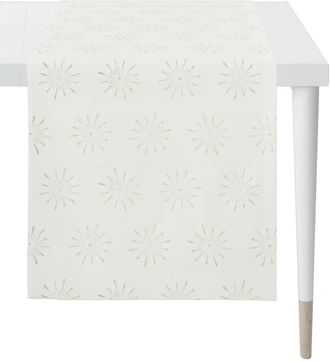 

APELT скамейка "6302 CHRISTMAS GLAM, Рождественское украшение, Рождество ", (1 шт.), жаккардовая ткань с люрексом 48х140 см, золотой