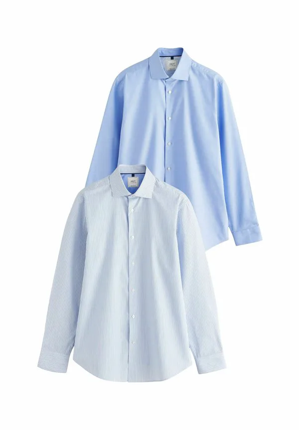 2 рубашки в упаковке Next, Blue Texture Stripe