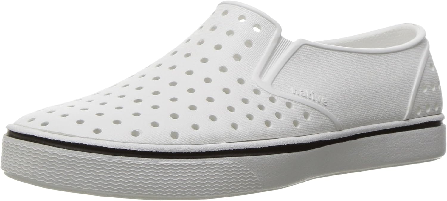 

Кроссовки без шнурков Native Shoes Miles для детей, унисекс, белый