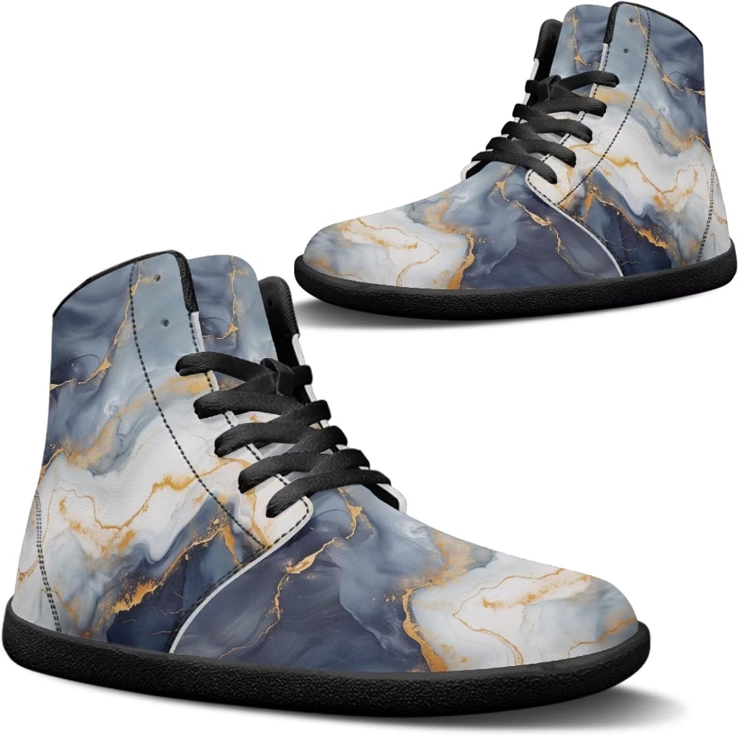 

Мужские кожаные туфли Jeiento с мраморным рисунком, обувь для босоногой ходьбы, минималистичные кроссовки с широкой носочной частью, беговые кроссовки с нулевым перепадом, Marble Texture