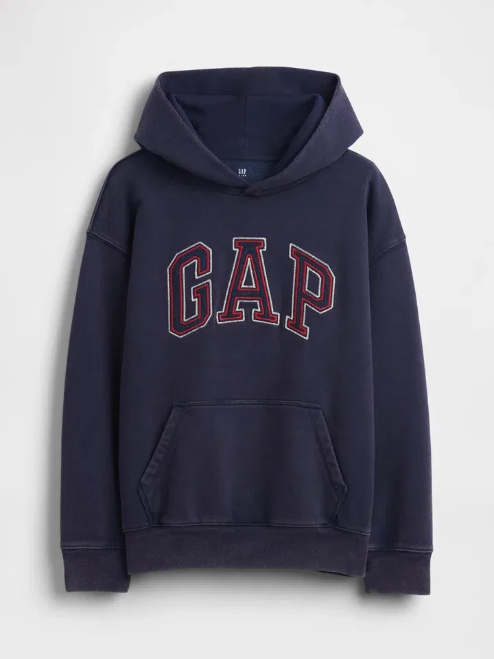 Капуzenpullover из хлопка GAP, темно-синий — фото 3