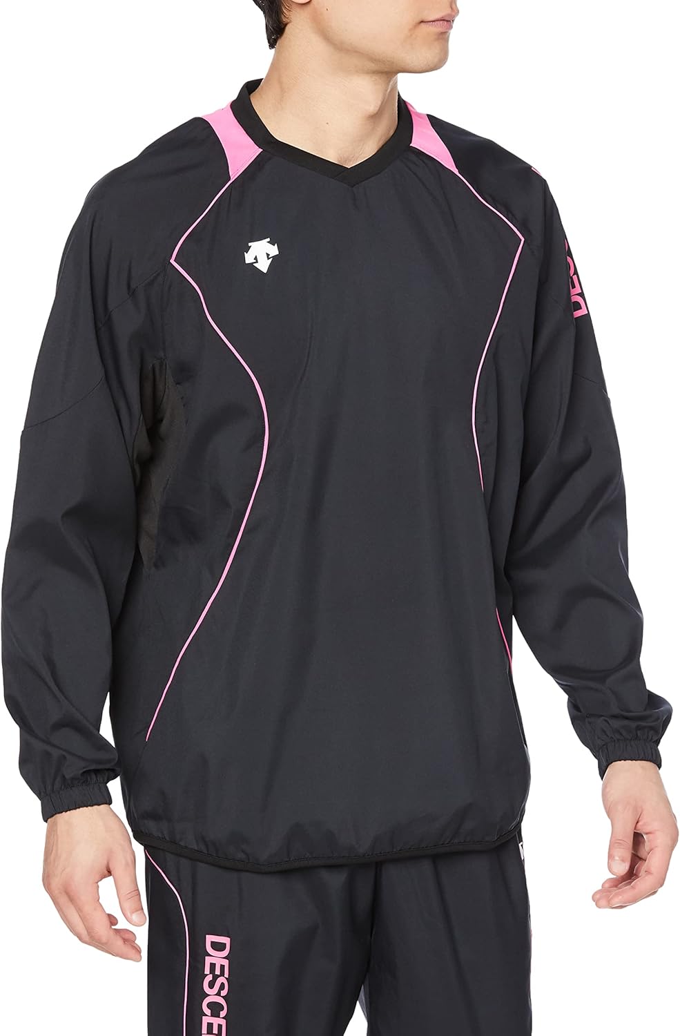 

Футболка с длинным рукавом Descente для тренировок, волейбольная площадка, с длинным рукавом, легкая, классическая, для тренировок, унисекс, BPK (DVB-3312B)