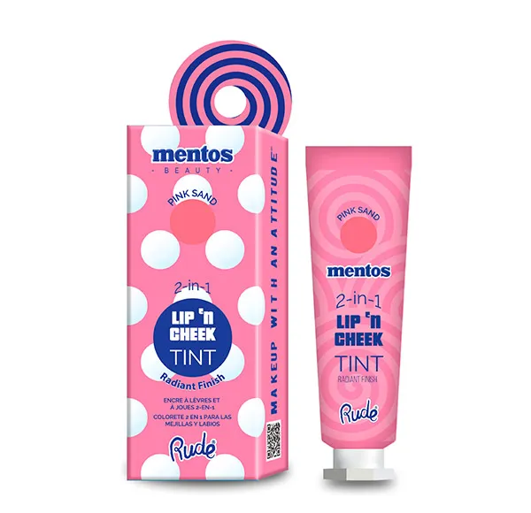 

Румяна и помада Mentos Lip 'N Cheek Tint Rude, цвет pink sand