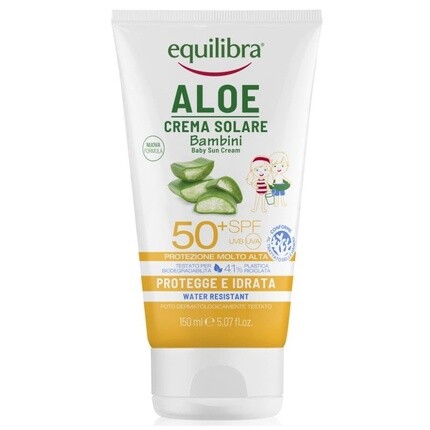 

Equilibra Solari Алоэ Солнцезащитный крем для детей SPF 50–150 мл, водостойкий