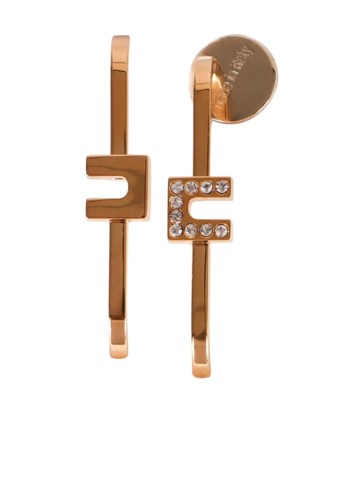 

Серьги с логотипом Orecchini Elisabetta Franchi, золотой
