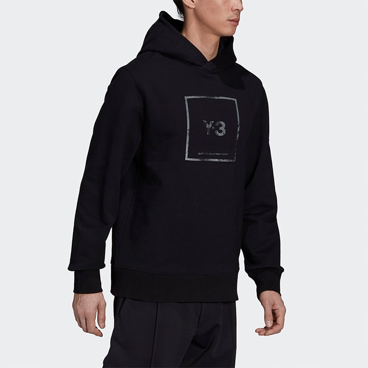 Худи Y-3 SS21 Logo Printing Unisex Black, черный — фото 4
