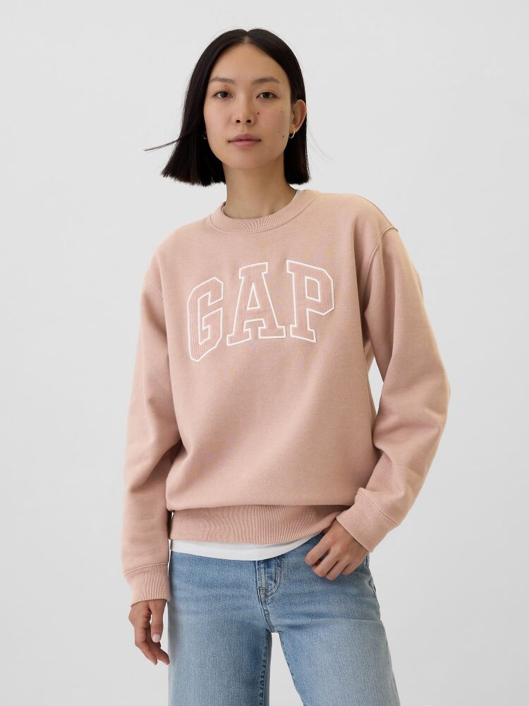 

Флисовая толстовка оверсайз с капюшоном Gap, розовый