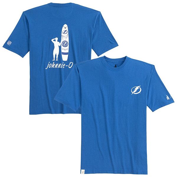 

Мужская синяя футболка Tampa Bay Lightning Heathered Spencer Johnnie-O