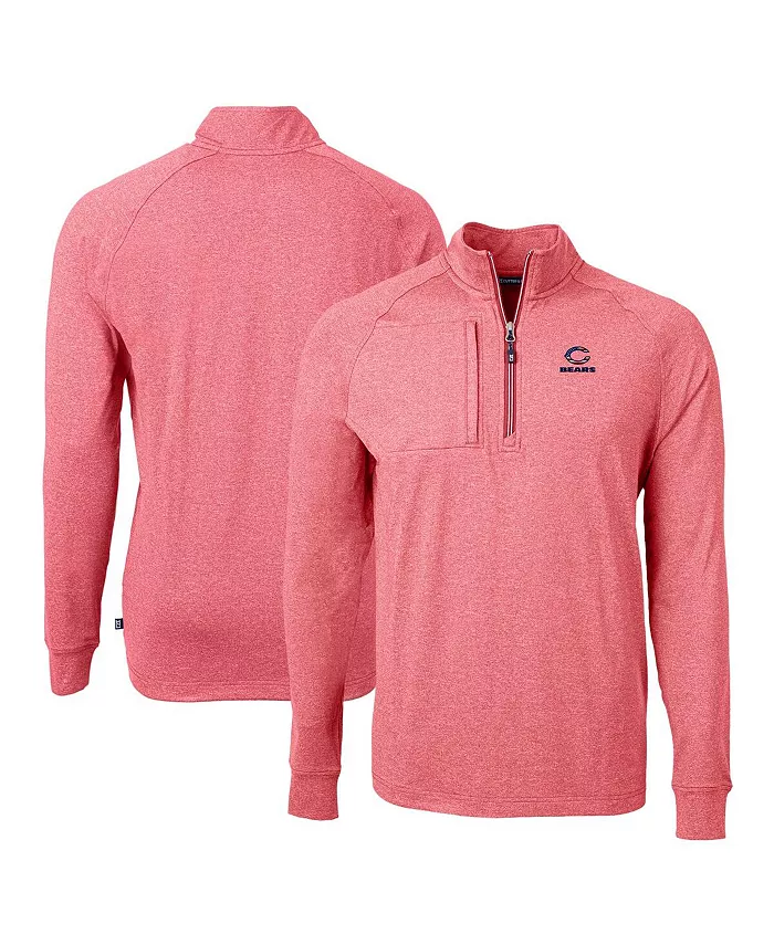 

Толстовка Men's Chicago Bears Adapt Eco Knit Quarter-Zip Pullover Top Cutter & Buck, красный