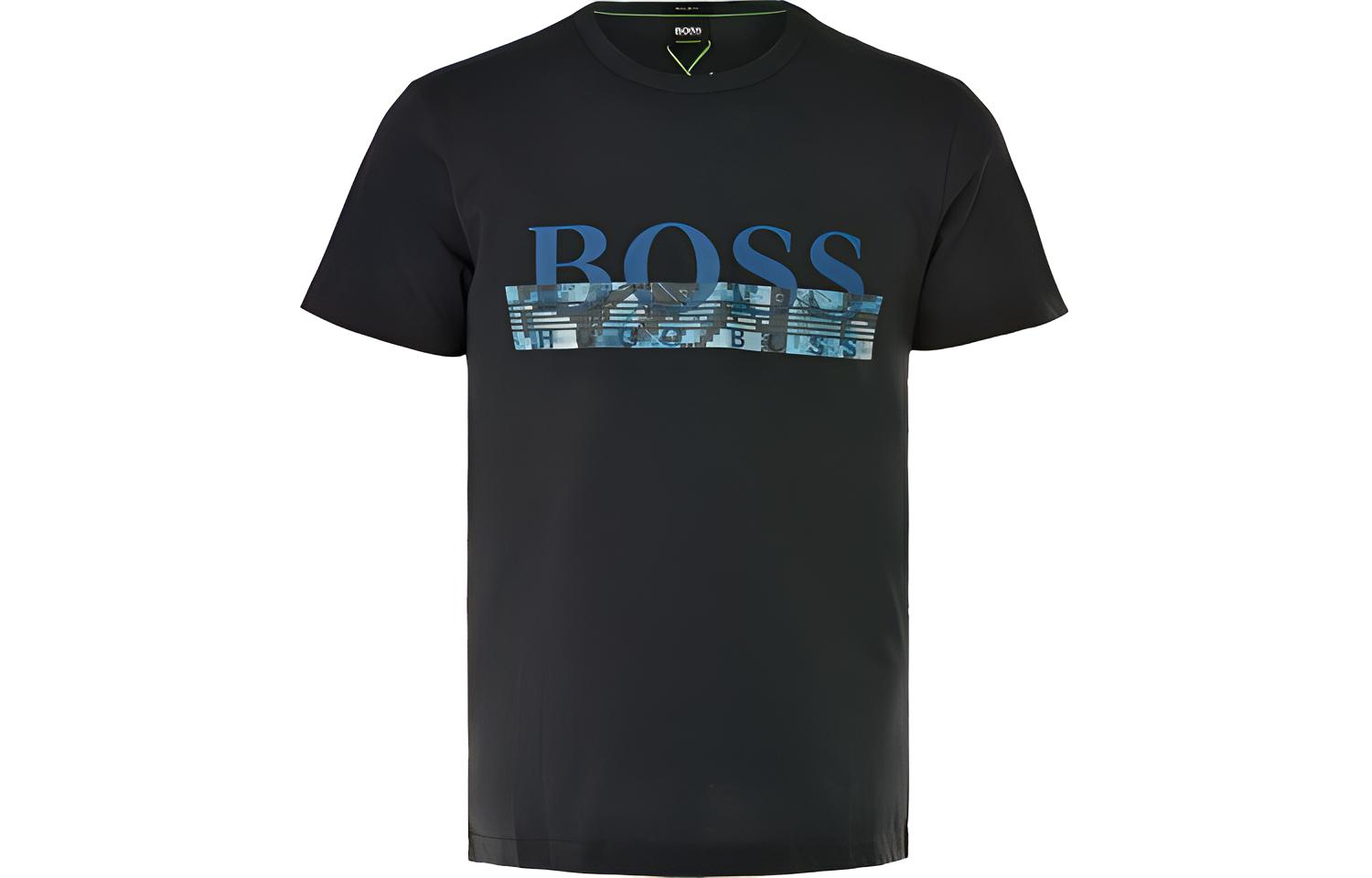 

HUGO BOSS Футболка SS22 мужская темно-синяя, Синий, HUGO BOSS Футболка SS22 мужская темно-синяя