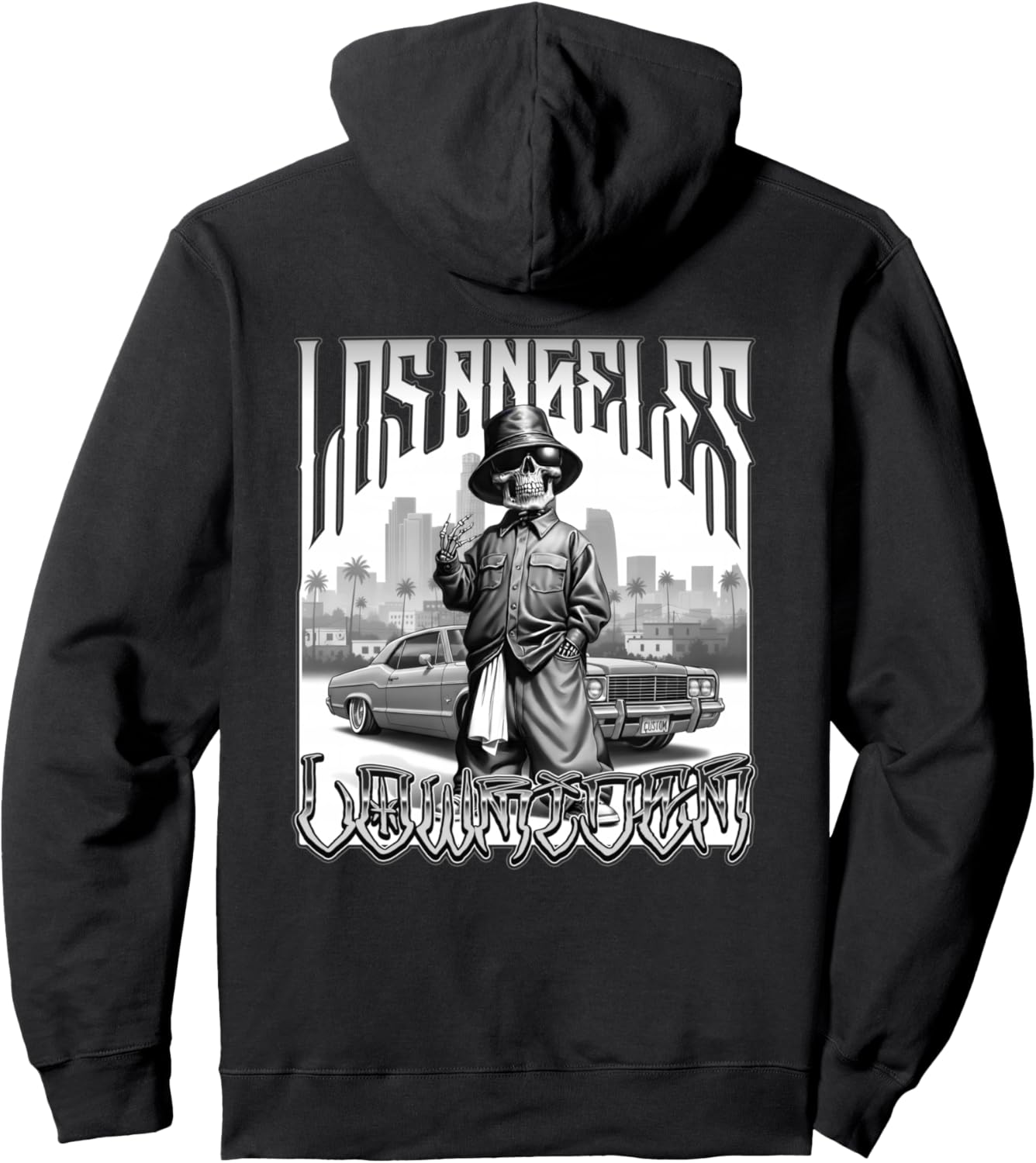 

Толстовка Los Angeles Low Rider в готическом стиле, чоло, чикано, худи Low Rider Custom Retro Lowrider Clothing For Men And Women, черный