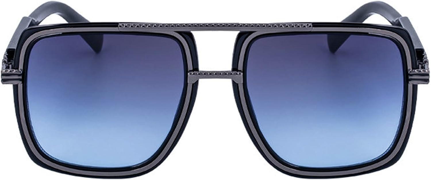 

Мужские солнцезащитные очки-пилот в стиле ретро, ​​увеличенного размера, с градиентным переходом цвета, защита от УФ-излучения UV400, женские квадратные солнцезащитные очки helena, C6