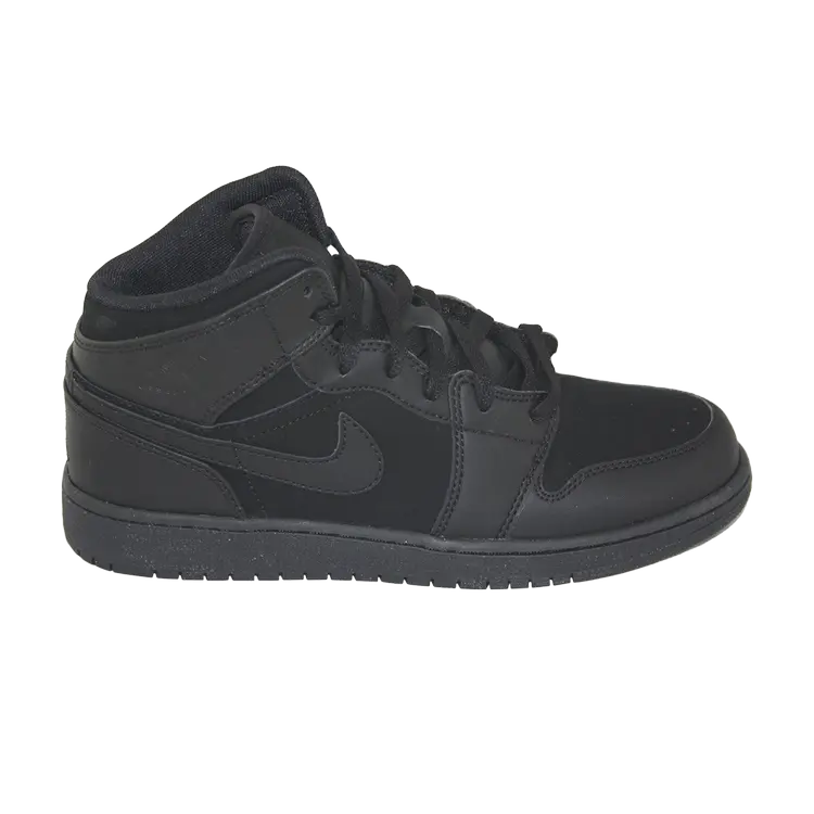 

Кроссовки Air Jordan 1 Retro Phat GS 'Black', черный
