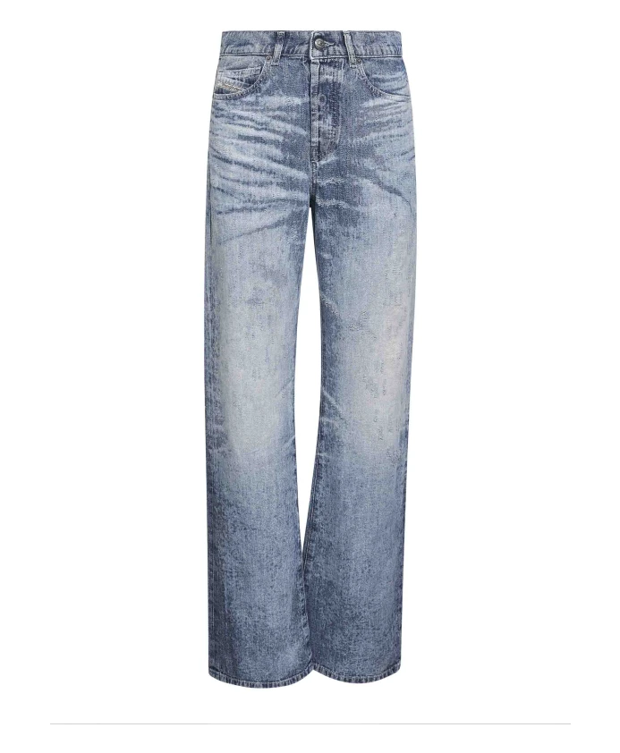 

Джинсы-Клеш с жаккардовым узором Diesel, синий