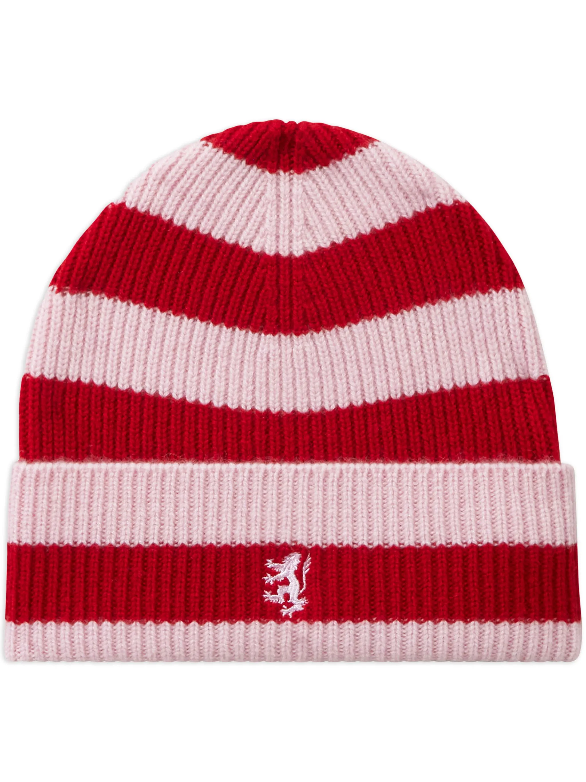 

Кашемировая шапка бини в полоску Pringle Of Scotland, розовый