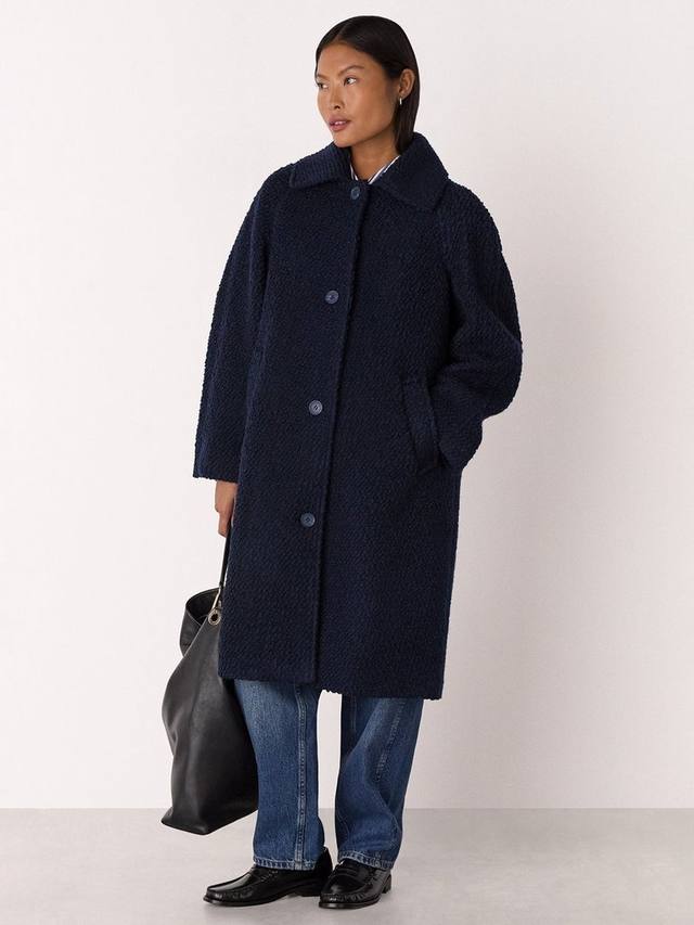 

Длинное пальто Petite Romy Boucle Whistles, Navy