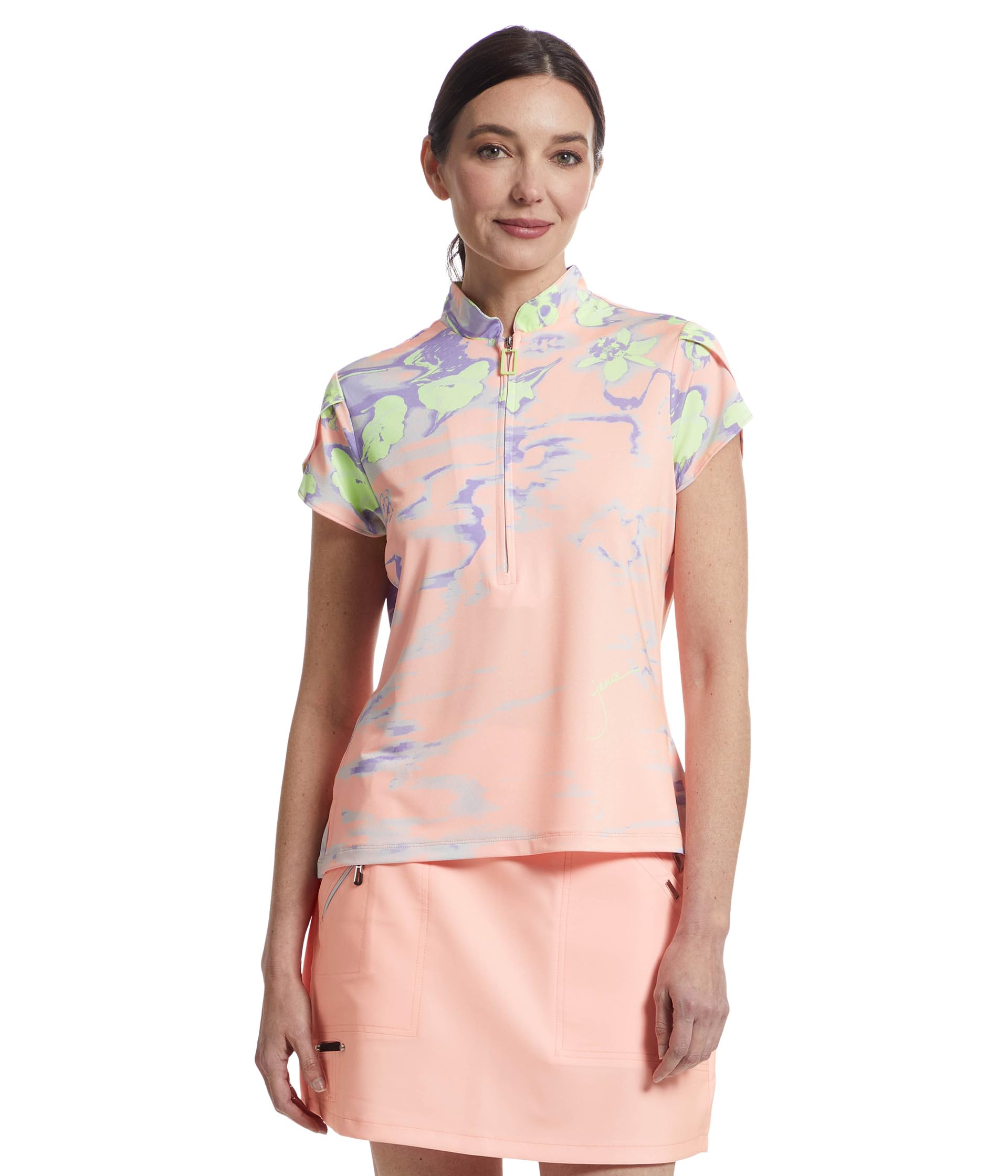 

Топ Jamie Sadock Oasis Print Short Sleeve Top, Shell