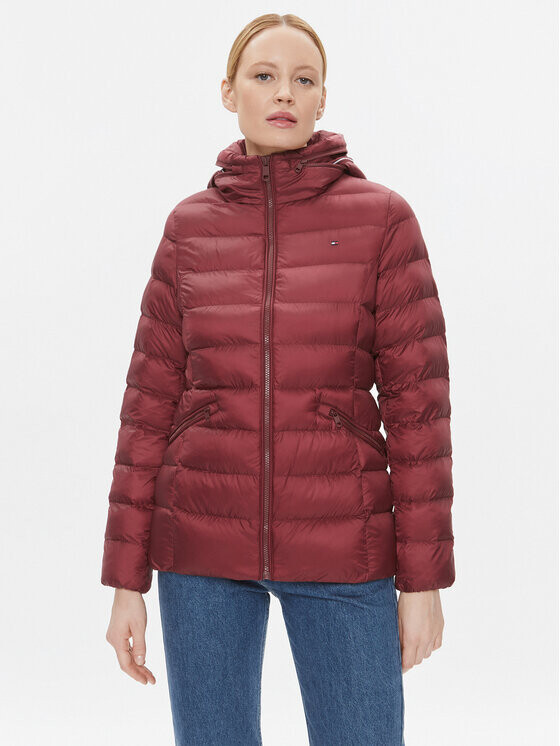 

Пуховик стандартного кроя Tommy Hilfiger, красный