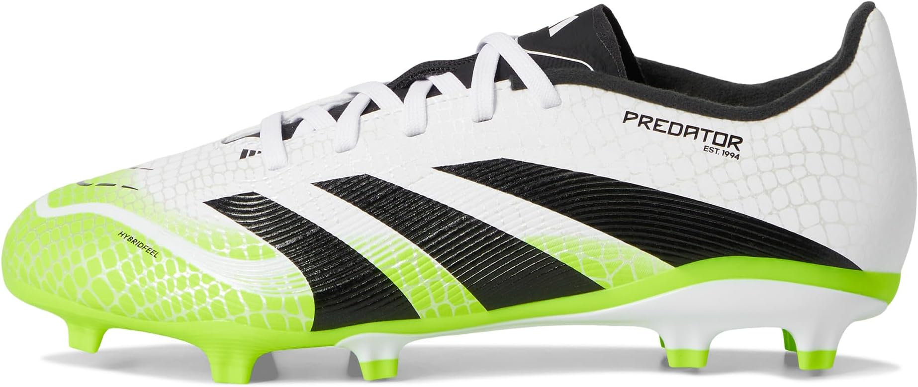 Кроссовки Adidas Kids League Predator Firm Ground/Multi Ground Cleats, White/Black/Lucid Lemon — фото 4