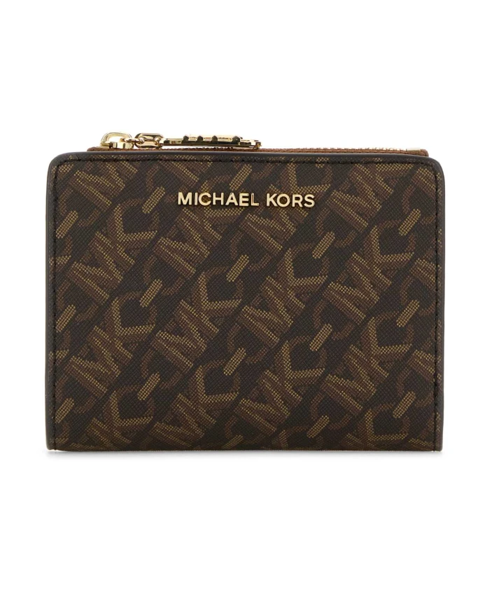 

Кошелек в стиле ампир из парусины Michael Kors, коричневый