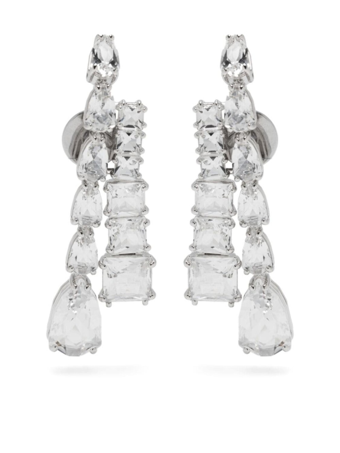 

Серьги Матрица Swarovski, серебряный