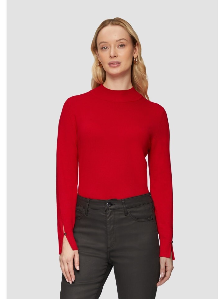

Пуловер s.Oliver BLACK LABEL Strickpullover langarm, красный
