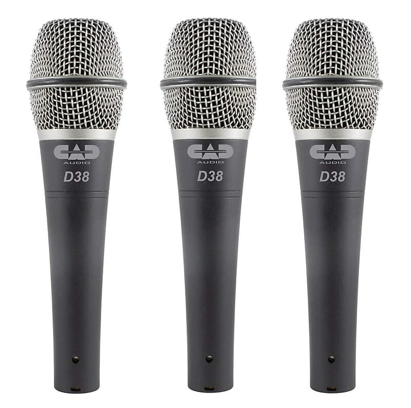 

Микрофон CAD D38X3 Supercardioid Dynamic Mic (3-Pack)