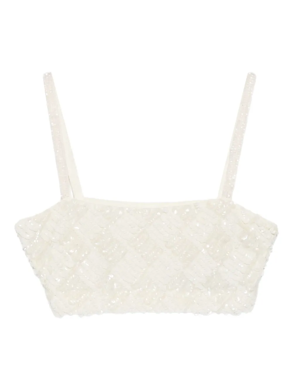 

Топ Geometric с пайетками P.A.R.O.S.H., белый