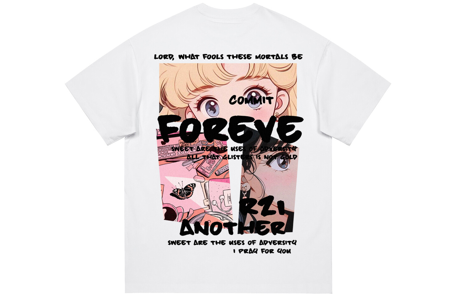 

Футболка унисекс Forever 21, белый