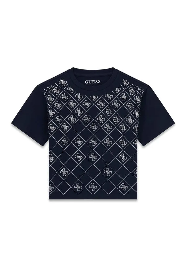 Детская футболка свободного кроя с принтом Guess, Dunkelblau